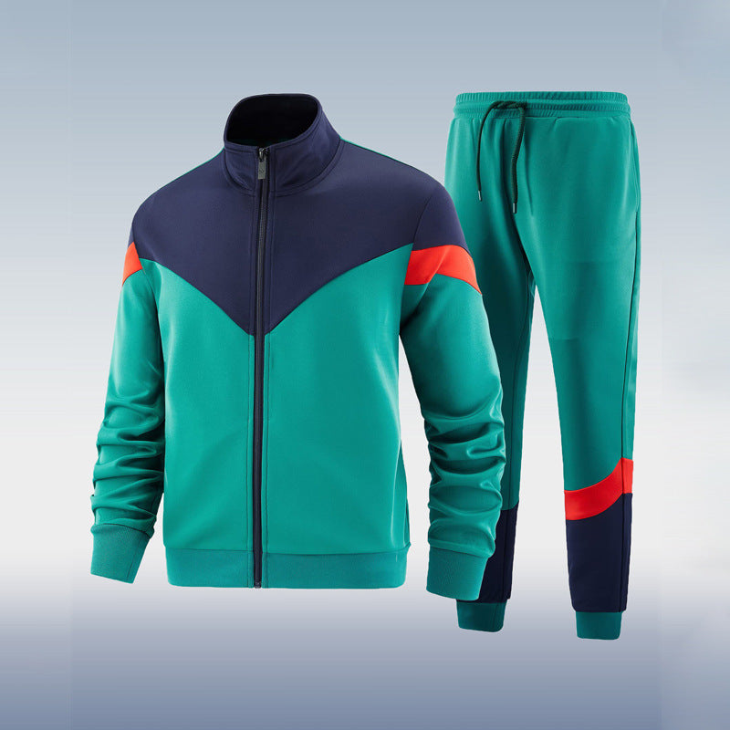 Sportief heren trainingspak met comfortabele pasvorm en modern design