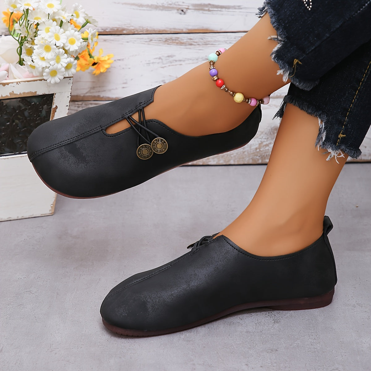 Elegante dames loafers met verfijnde afwerking en klassieke look