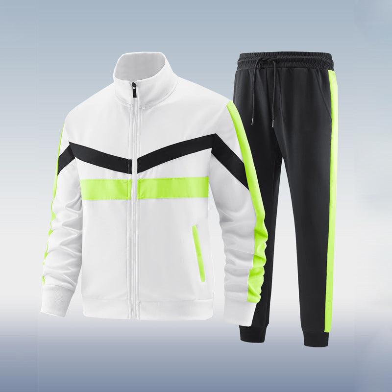 Sportief heren trainingspak met comfortabele pasvorm en modern design