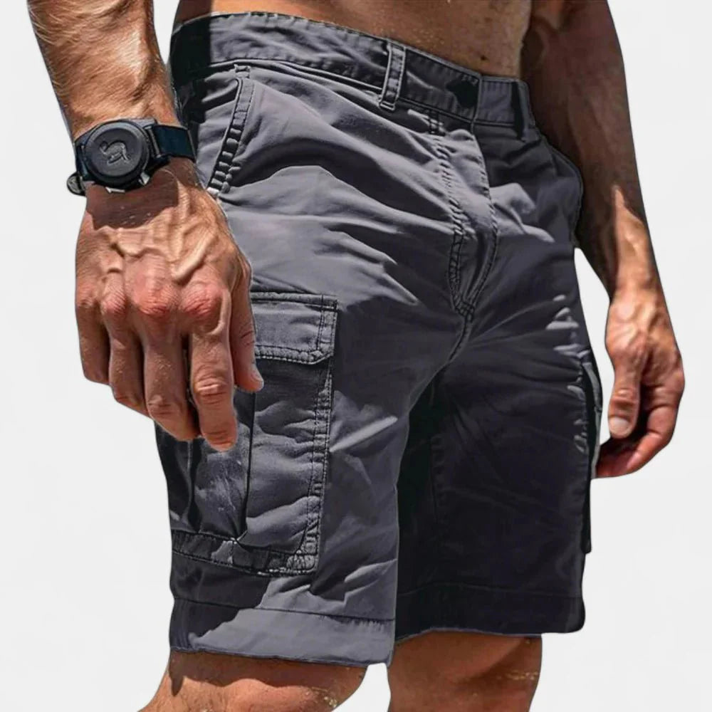 Casual heren cargo shorts met praktische zakken en comfortabele pasvorm